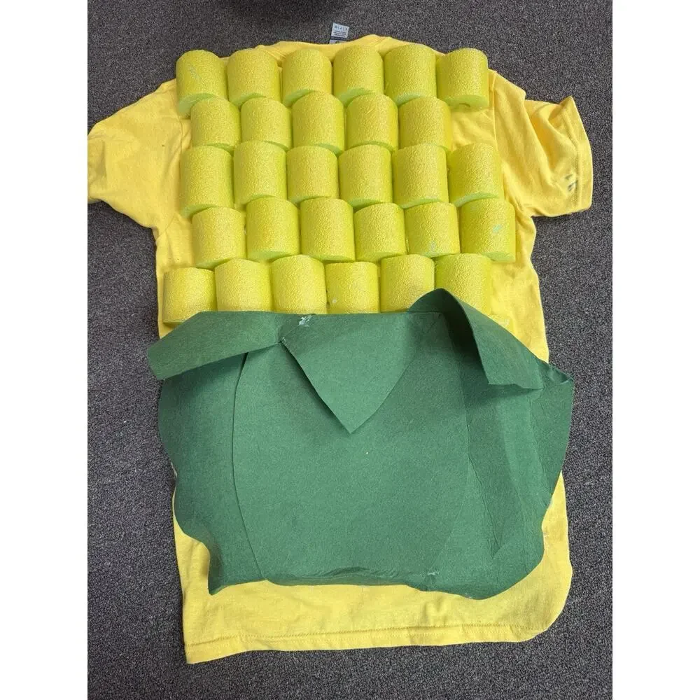 Handmade Corn Costume Dog Halloween Corn Dog costume Medium Size Dog 40-50 Lbs